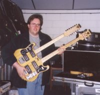 A deeply unflattering picture of The Editor with MRs double neck