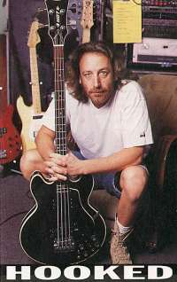 Hooky with Eccleshall bass and Marathon 6 string behind him